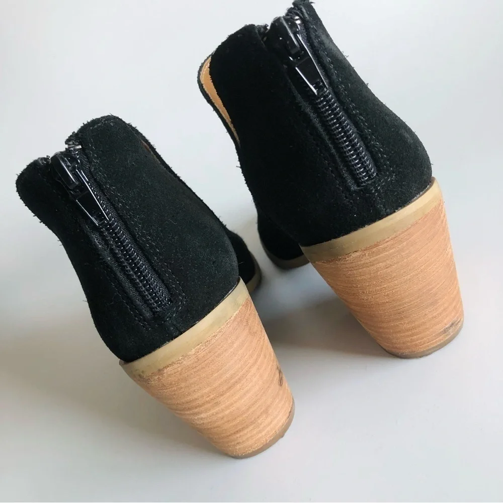 Susina Carina Suede Open Toe Booties - Picture 10 of 14